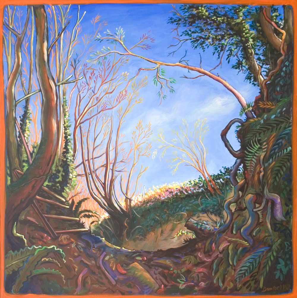 Green Lane Devon - Hugh Dunford Wood Landscape Paintings