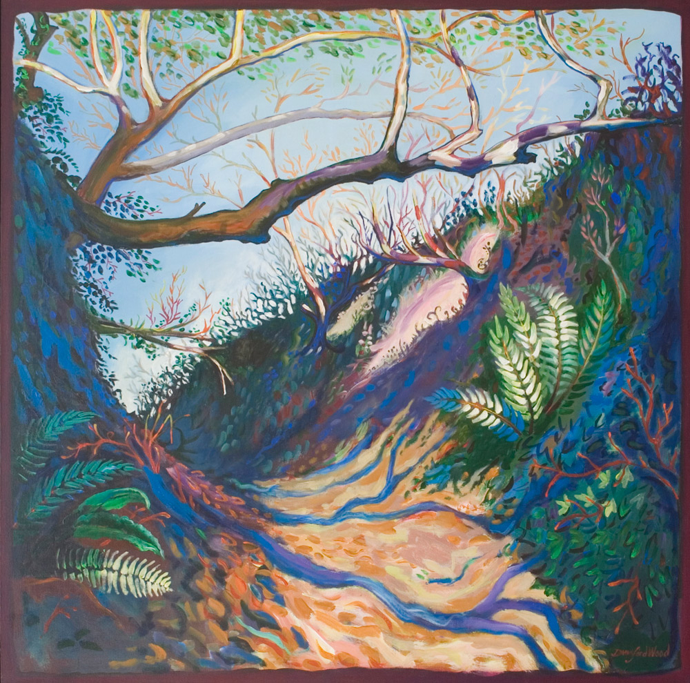 Quarry Lane - Hugh Dunford Wood Landscape Paintings