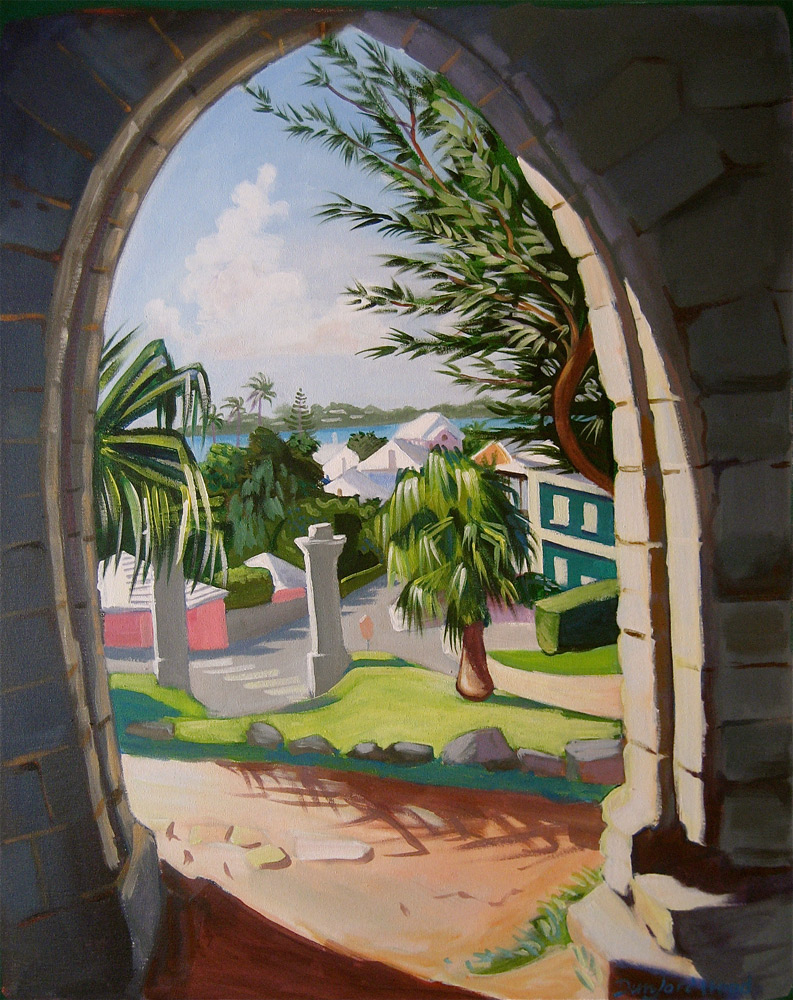 The Unfinish Church Bermuda - Hugh Dunford Wood Landscape Paintings