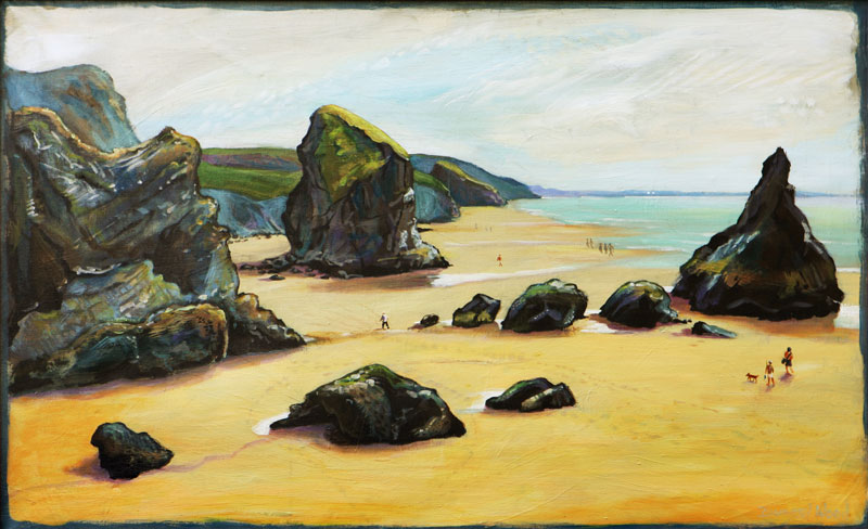 Bedruthan Steps - Hugh Dunford Wood - landscape
